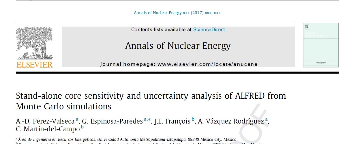 Stand-alone core sensitivity and uncertainty analysis for ALFRED from Monte Carlo simulations